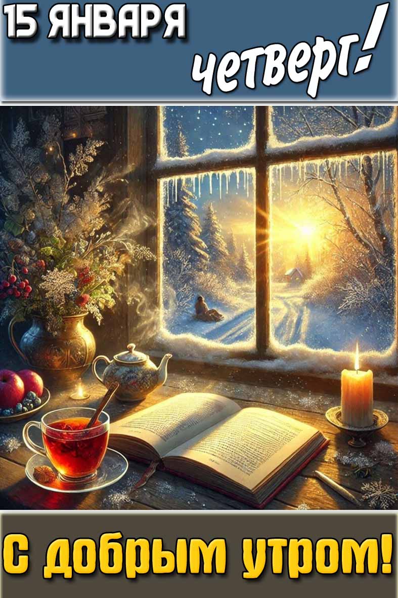 Картинка "15 января четверг! С добрым утром!"