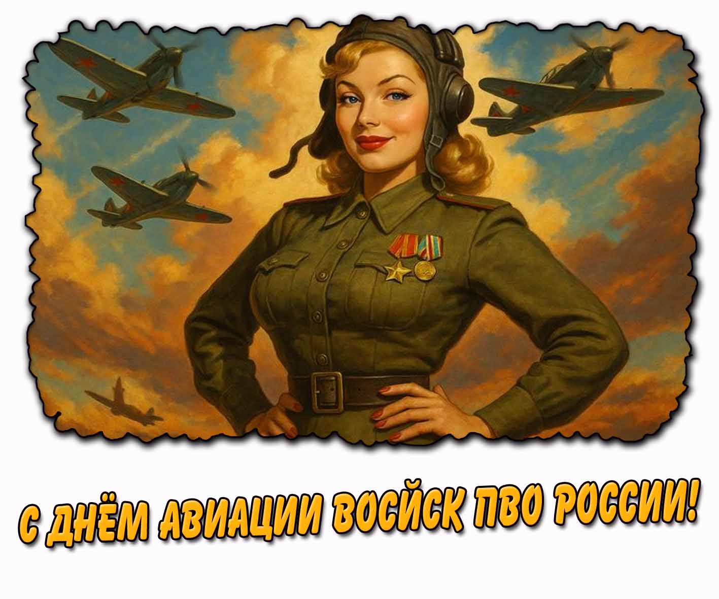 Красивая картинка с днём авиации войск ПВО России