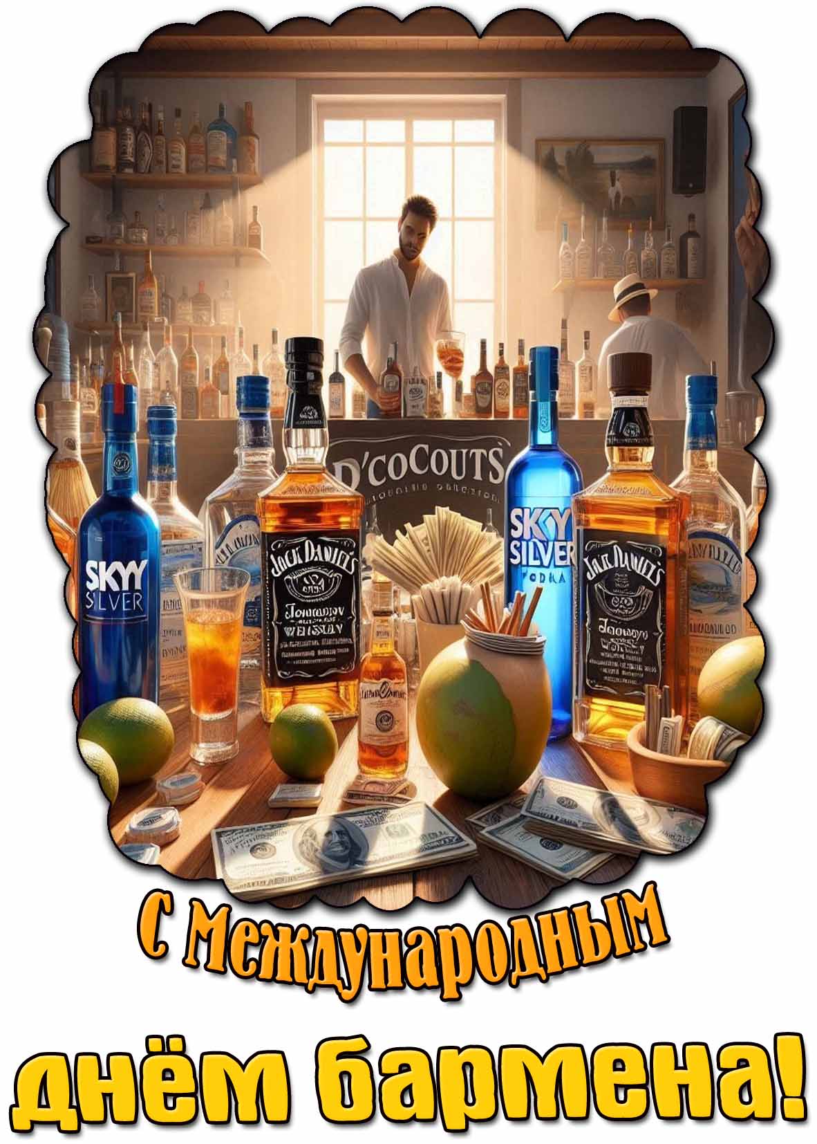 Картинка с Международным днём бармена