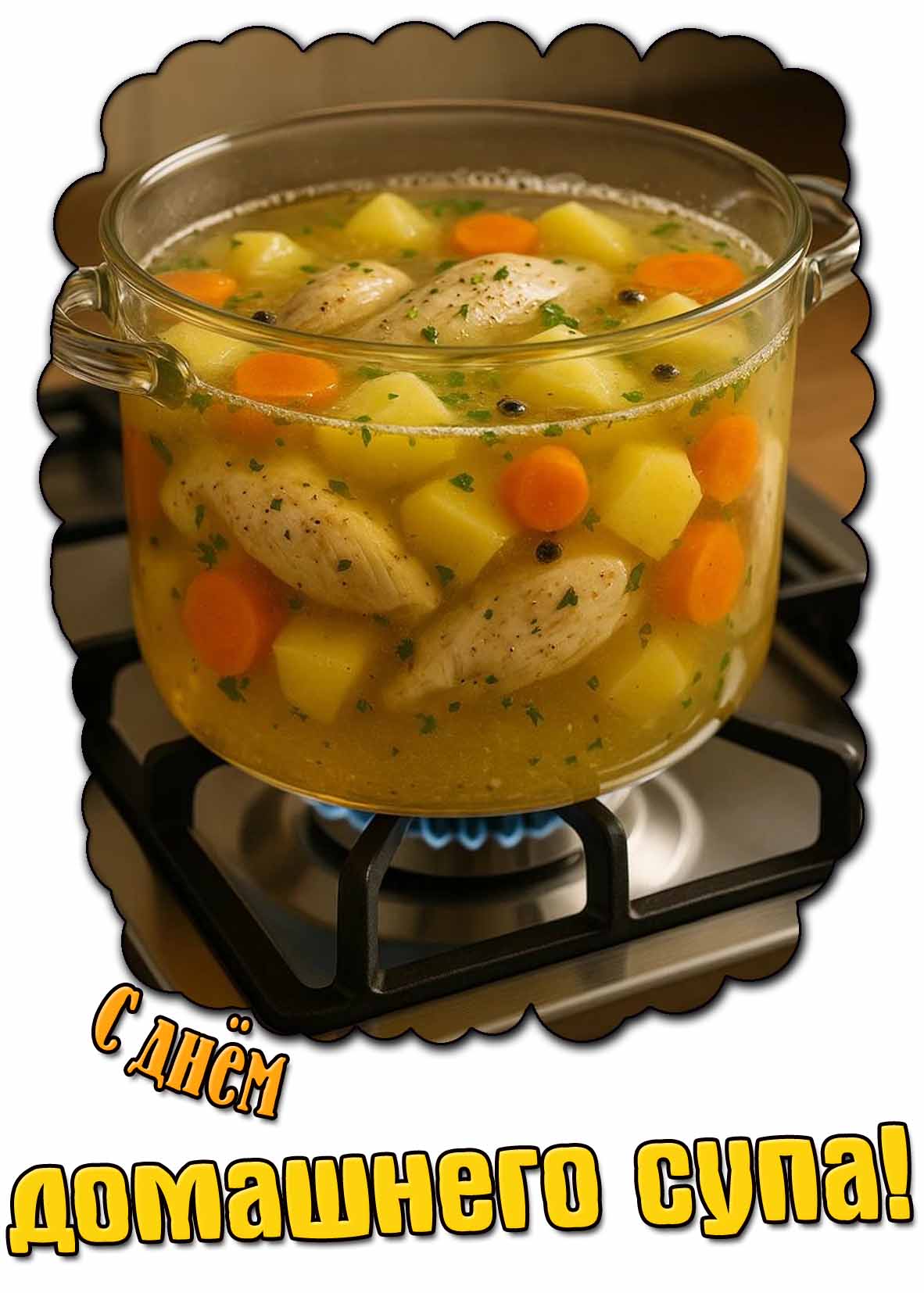 Картинка с днём домашнего супа