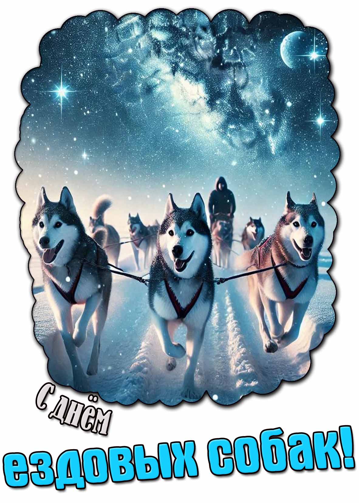 Картинка с днём ездовых собак