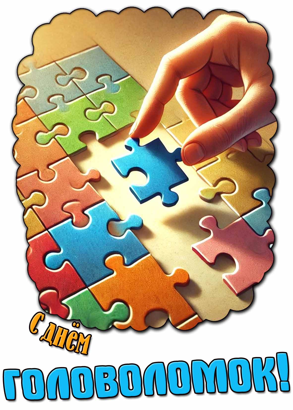 Картинка с днём головоломок