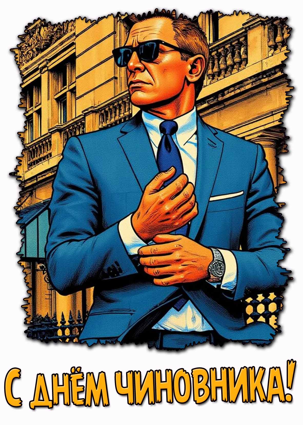 Открытка с днём чиновника