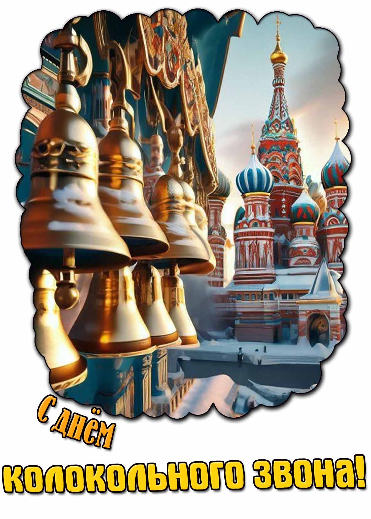 Открытка с днём колокольного звона
