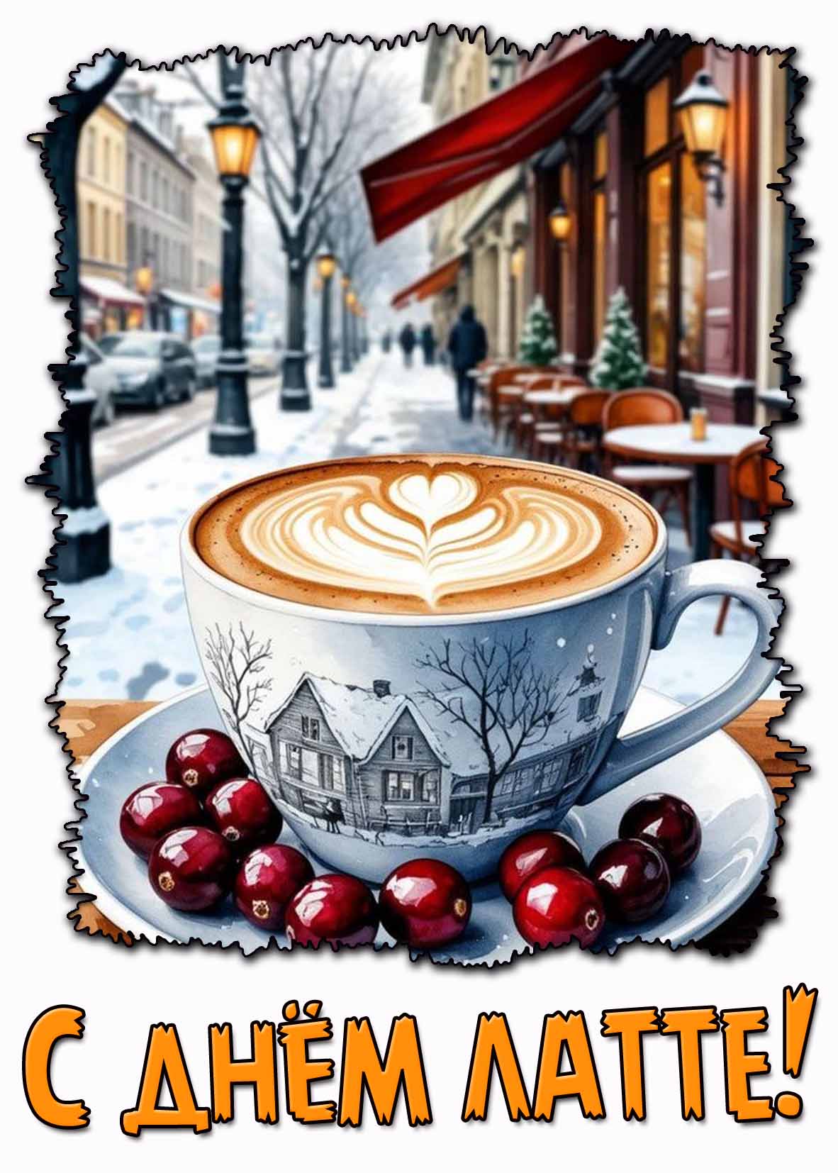 Картинка с днём латте