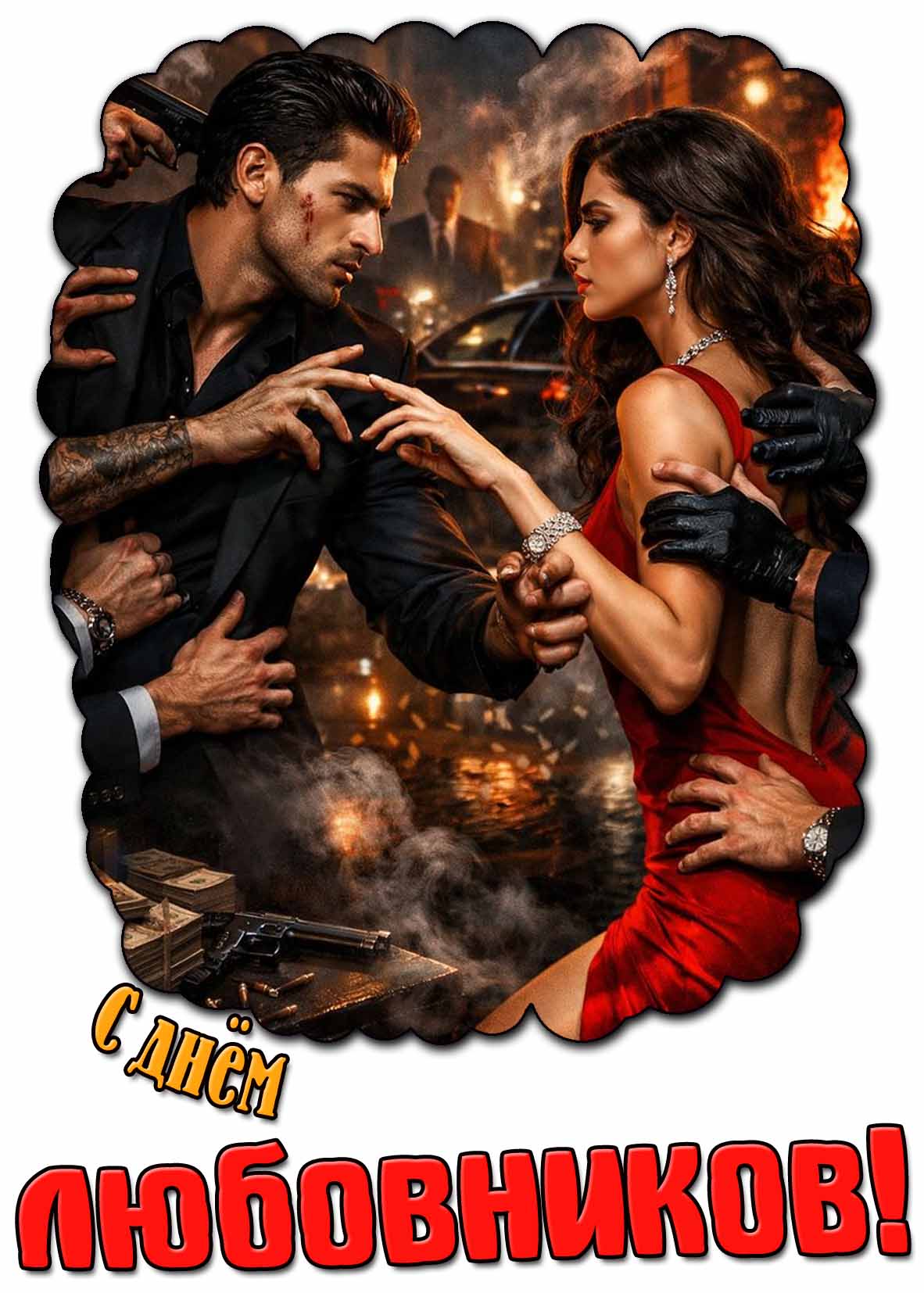 Страстная картинка с днём любовников