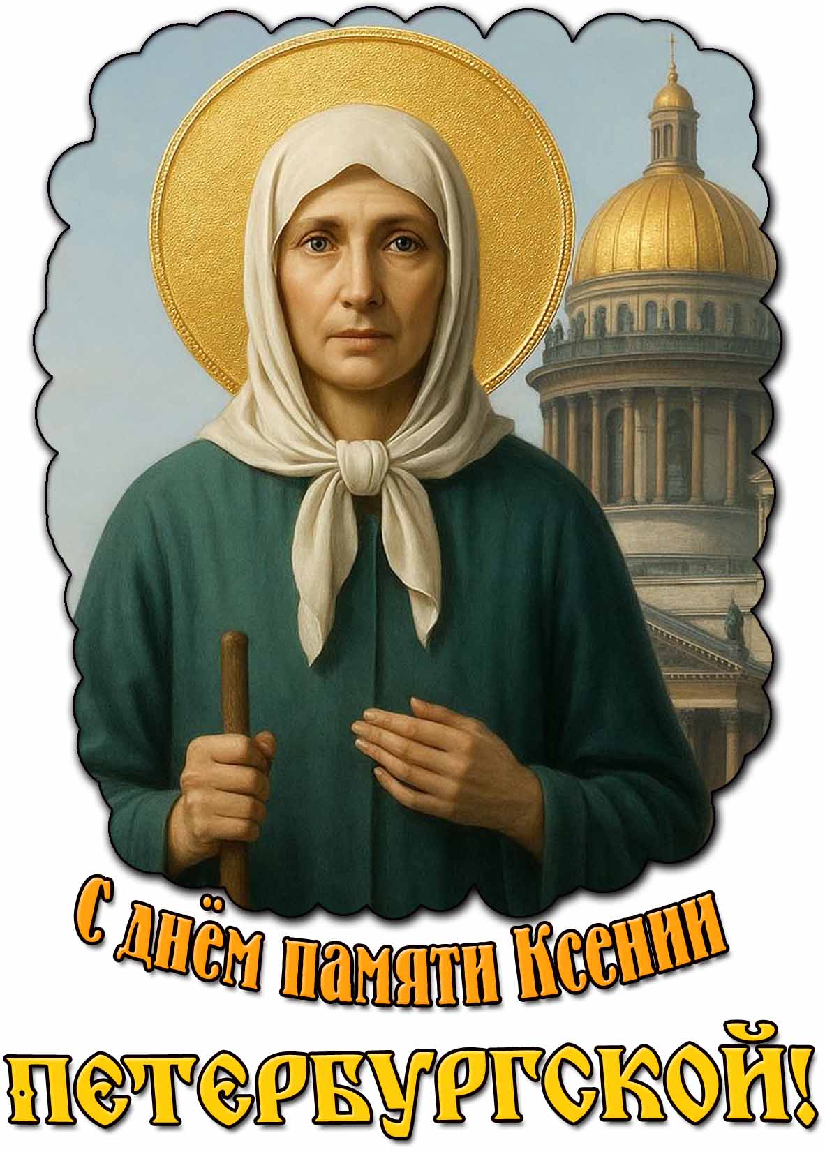 Картинка с днём памяти Ксении Петербургской