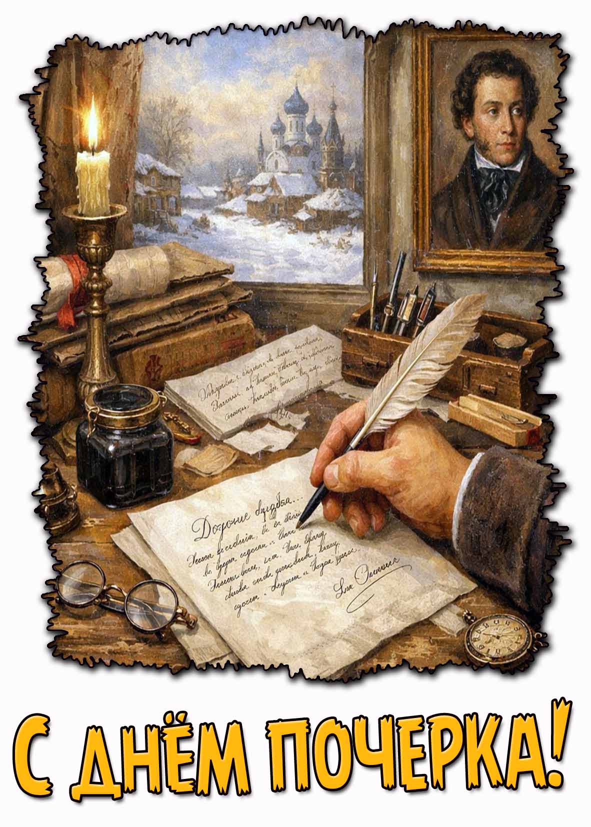 Картинка с днём почерка