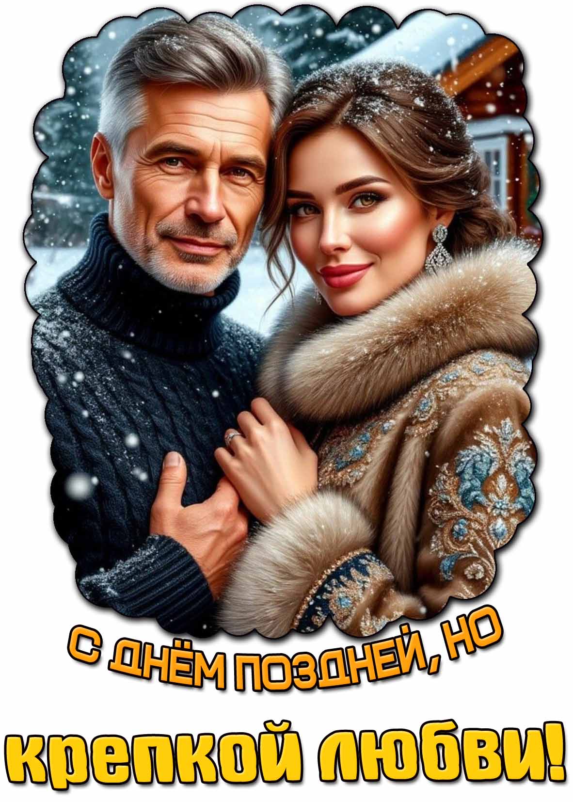 Картинка с днём поздней, но крепкой любви