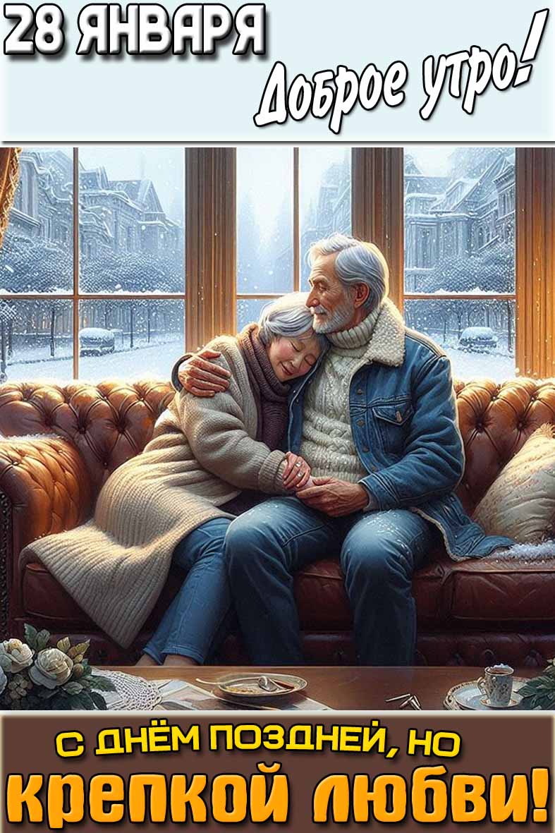 Картинка "28 января доброе утро! С днём поздней, но крепкой любви!"