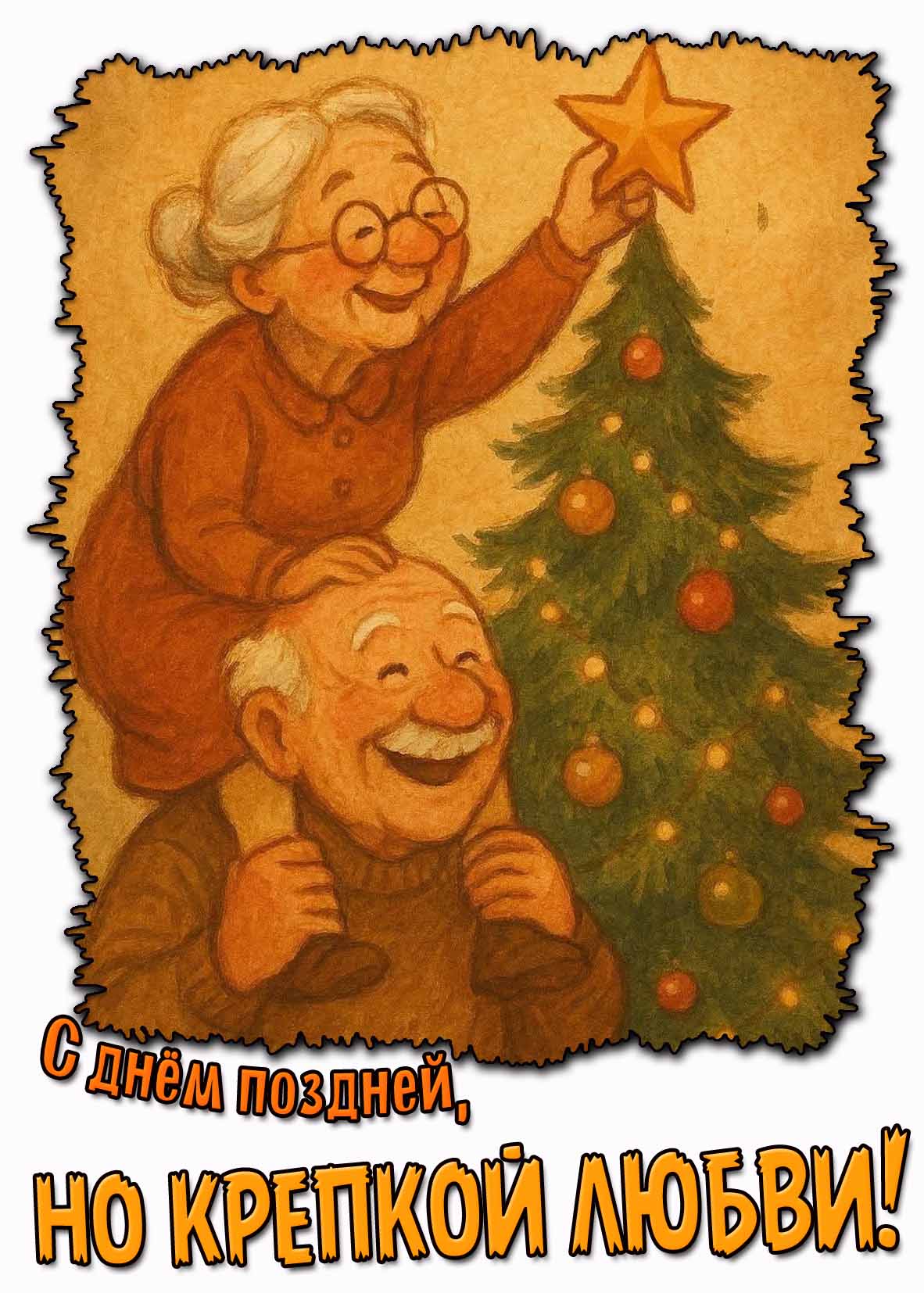 С днём поздней, но крепкой любви! - смешная картинка