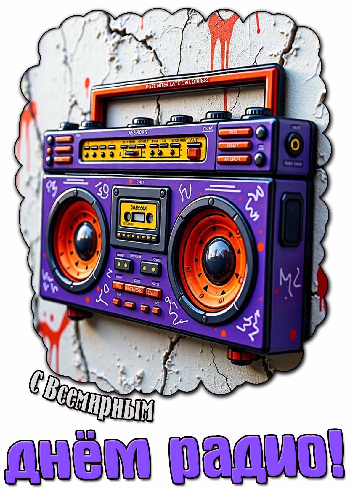 Картинка с Всемирным днём радио