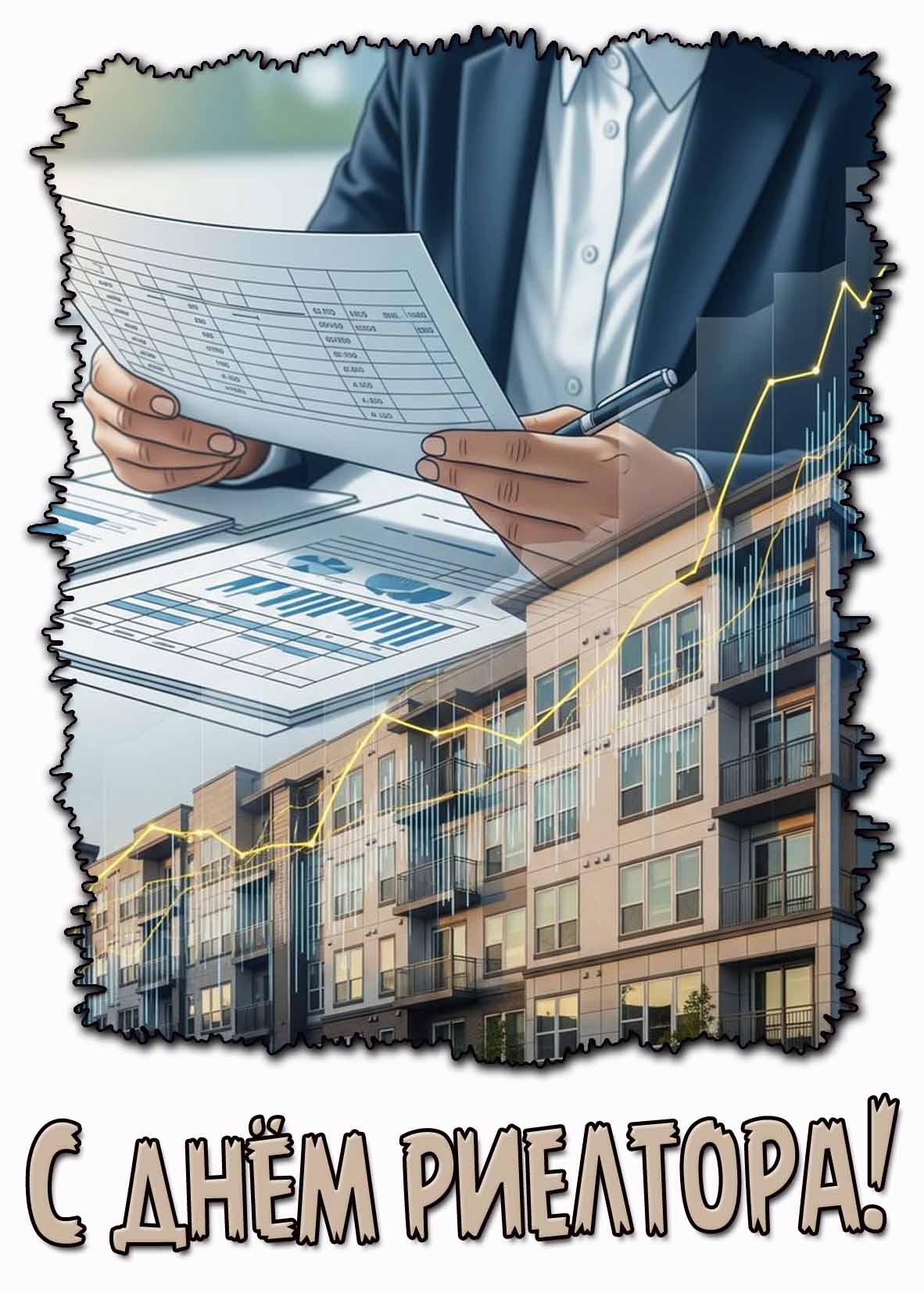 Стильная картинка с днём риелтора