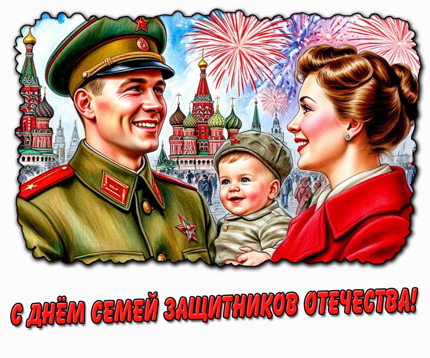 Праздничная картинка с днём семей защитников Отечества