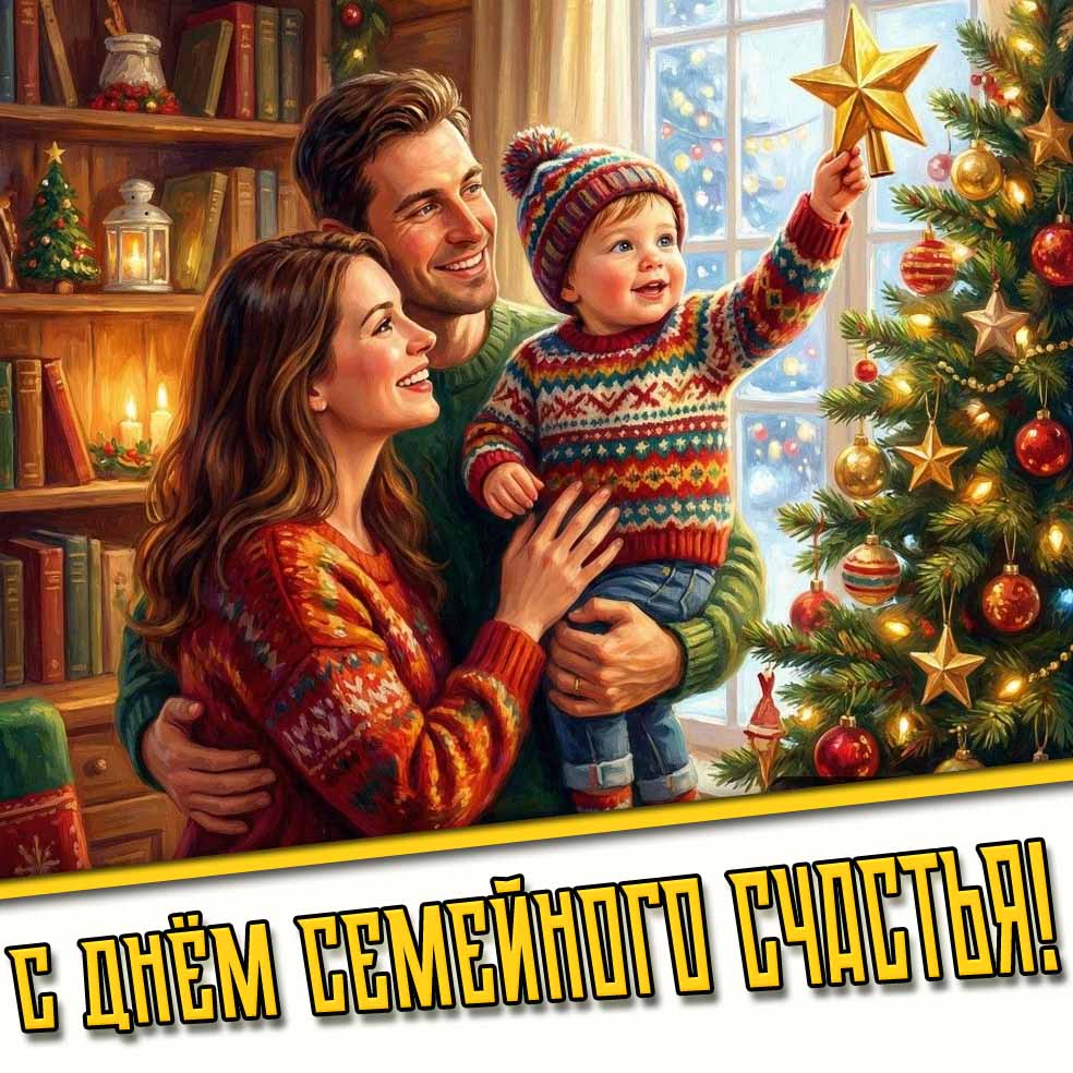 Открытка с днём семейного счастья