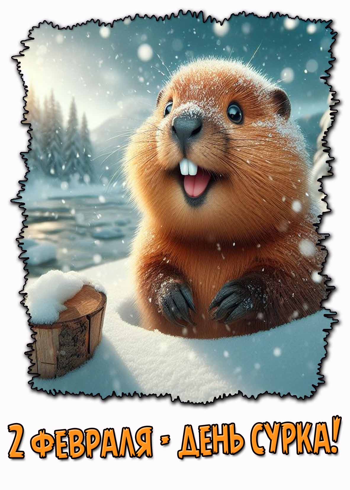 Картинка 2 февраля - день сурка!