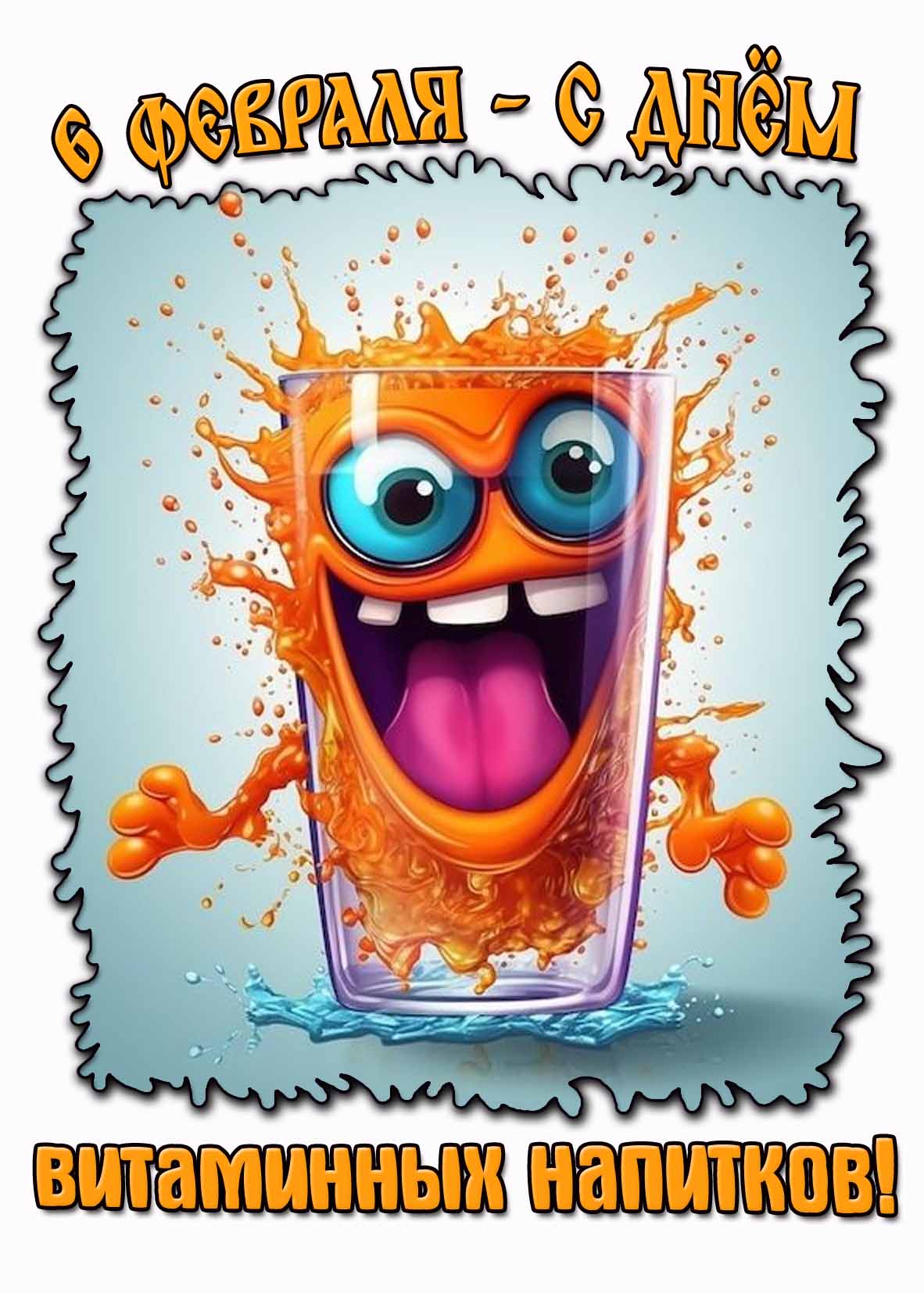 Картинка 6 февраля - с днём витаминных напитков!