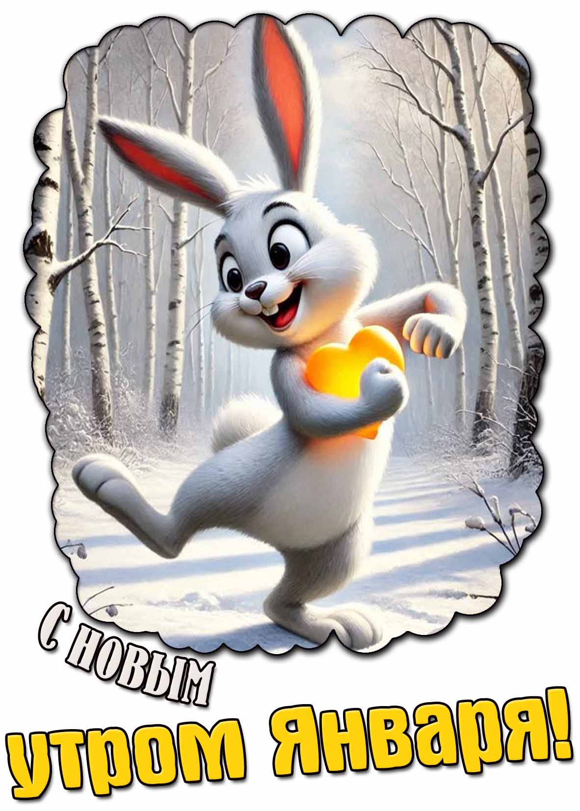 Позитивная картинка "С новым утром января!"