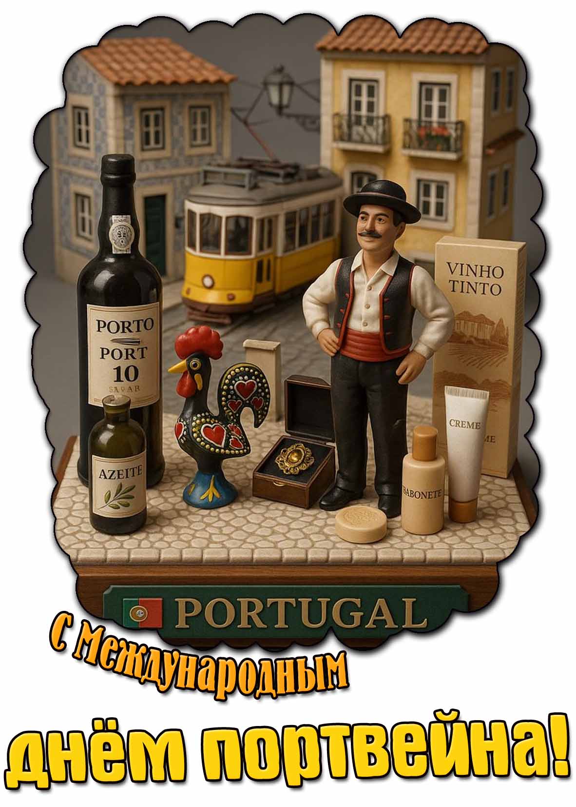 С Международным днём портвейна! - открытка