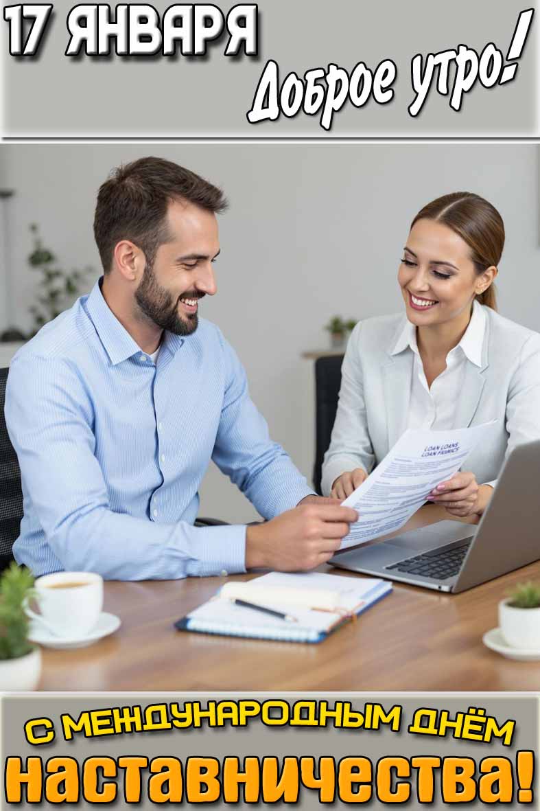 Картинка "17 января доброе утро! С Международным днём наставничества!"