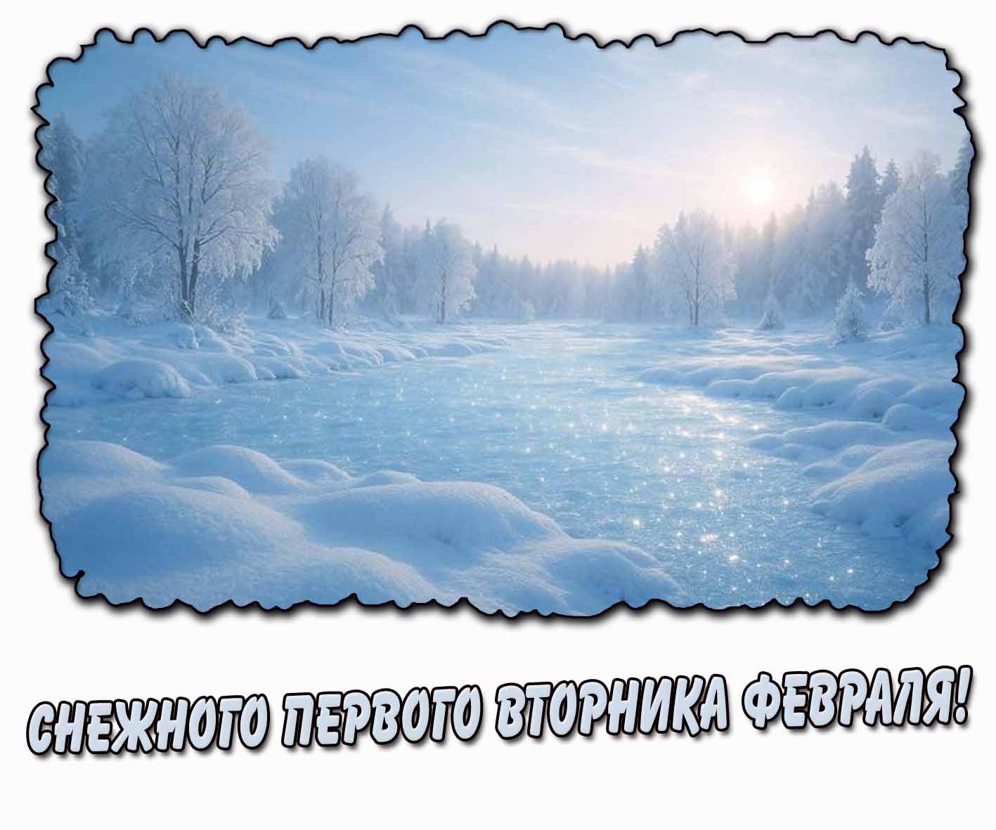 Картинка снежного первого вторника февраля