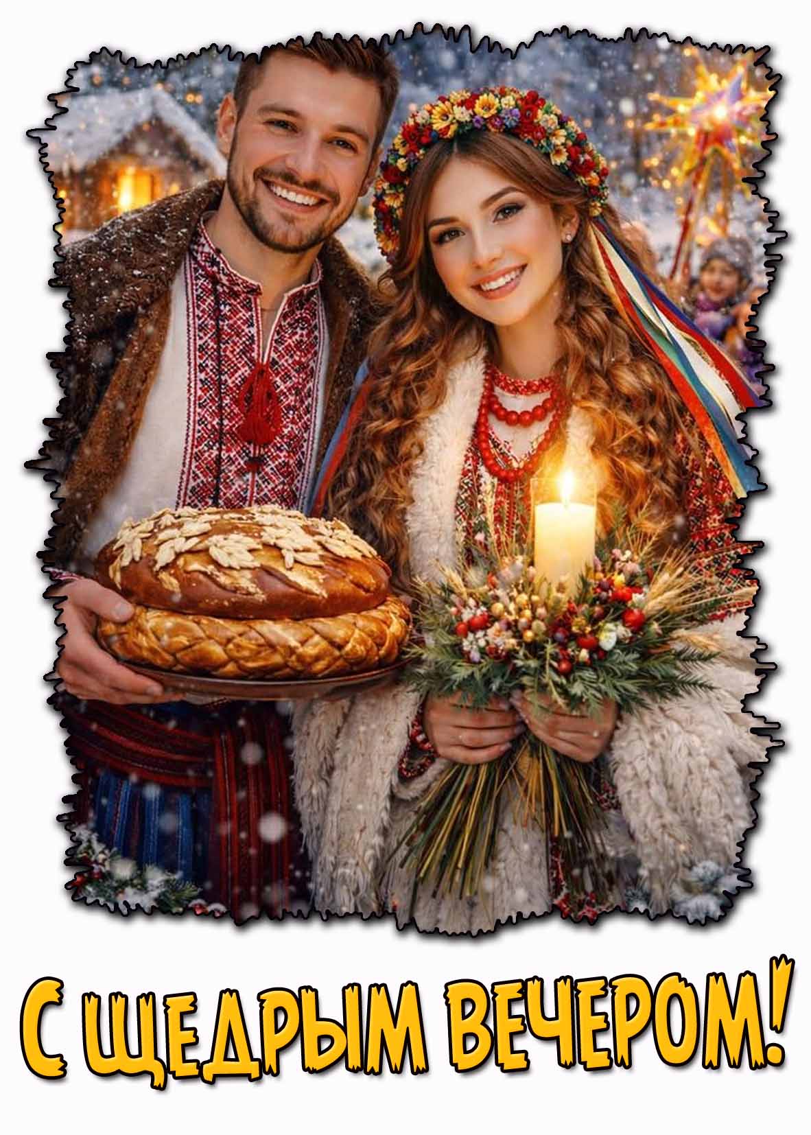 Открытка с Щедрым вечером