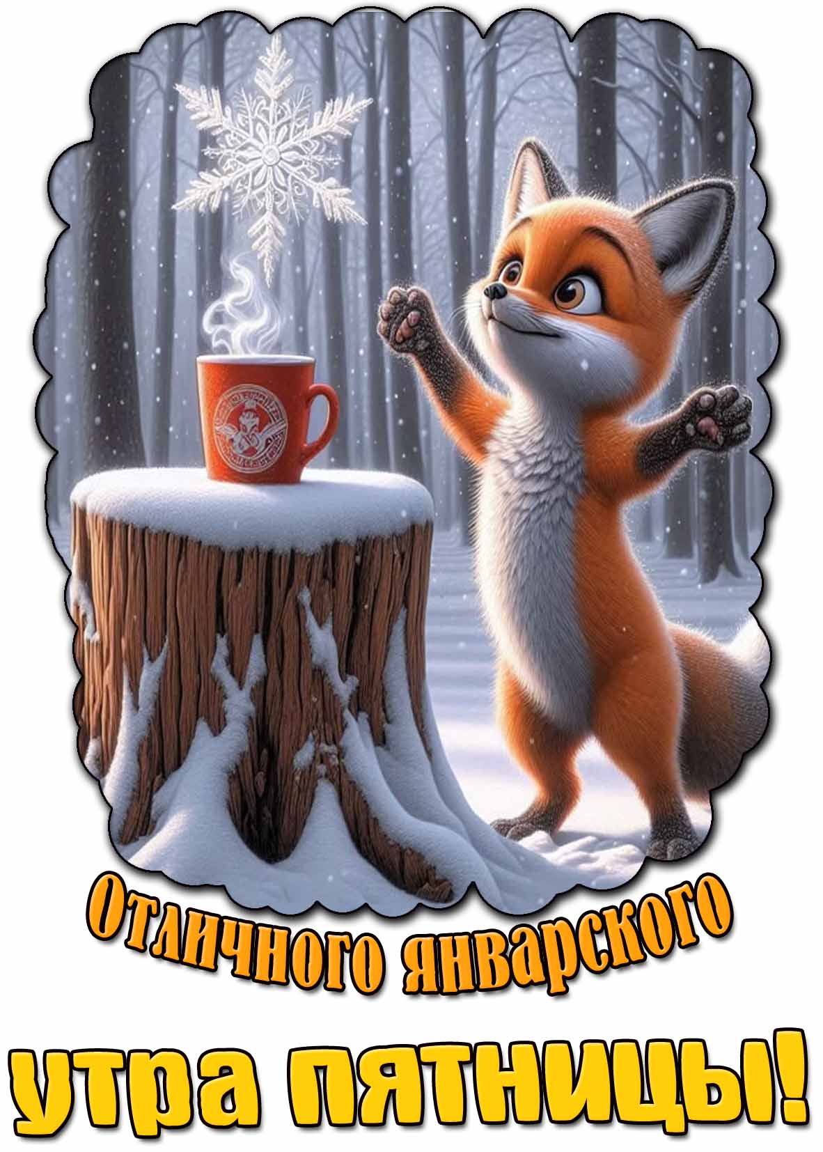 Картинка отличного январского утра пятницы