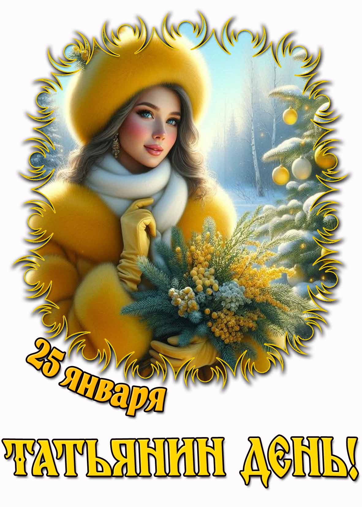 Красивая картинка на Татьянин день - 25 января