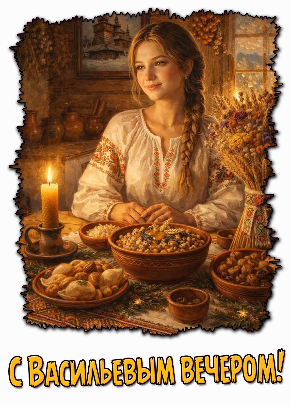 Красивая картинка с Васильевым вечером