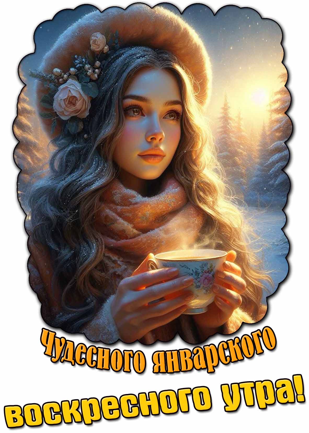 Картинка чудесного январского воскресного утра