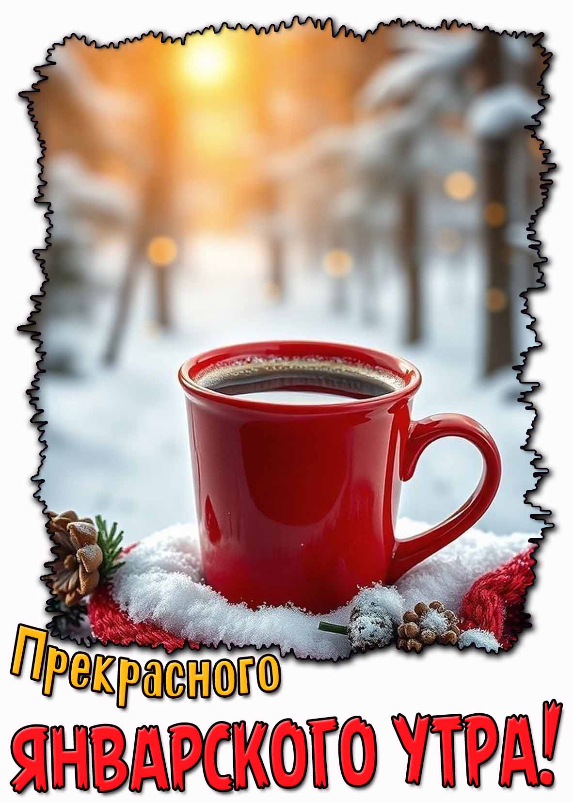 Картинка прекрасного январского утра