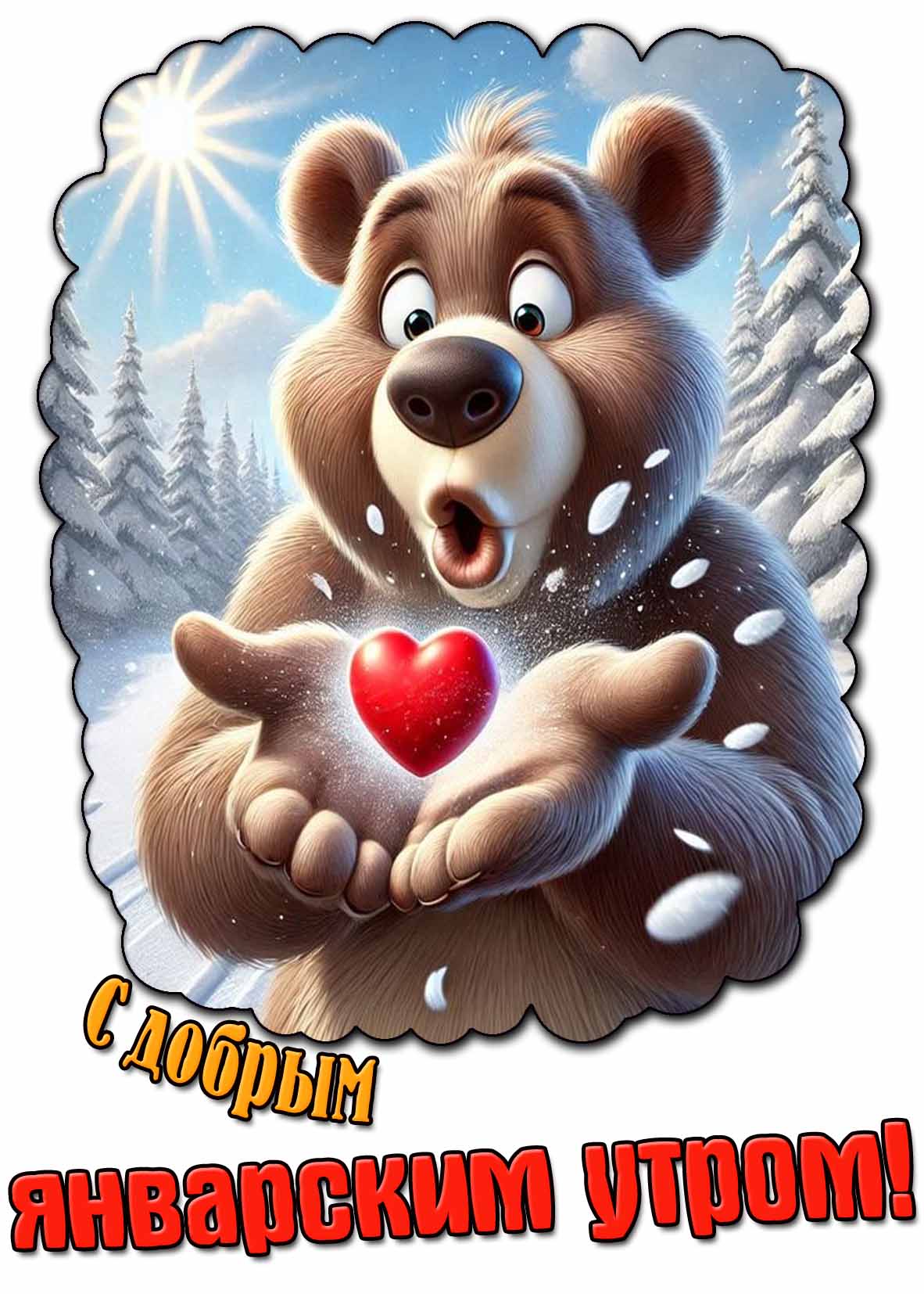 С добрым январским утром! - картинка