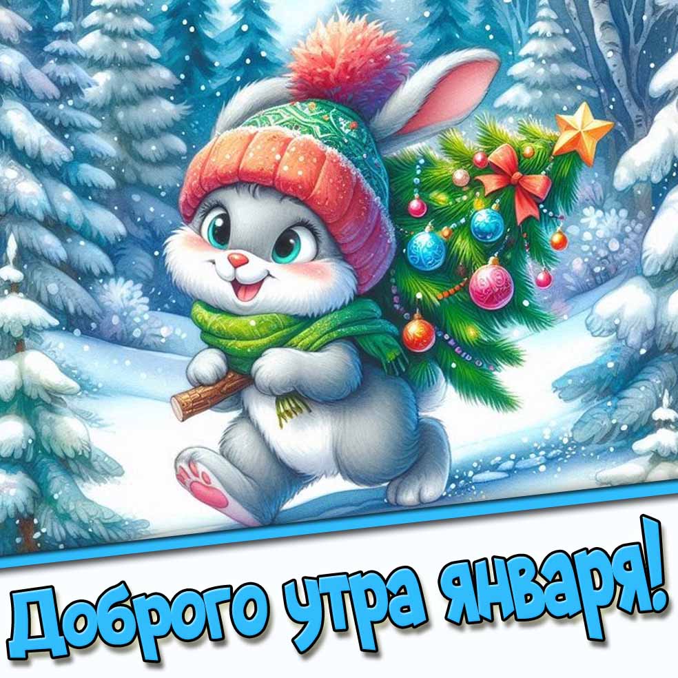 Доброго утра января! - зимняя картинка