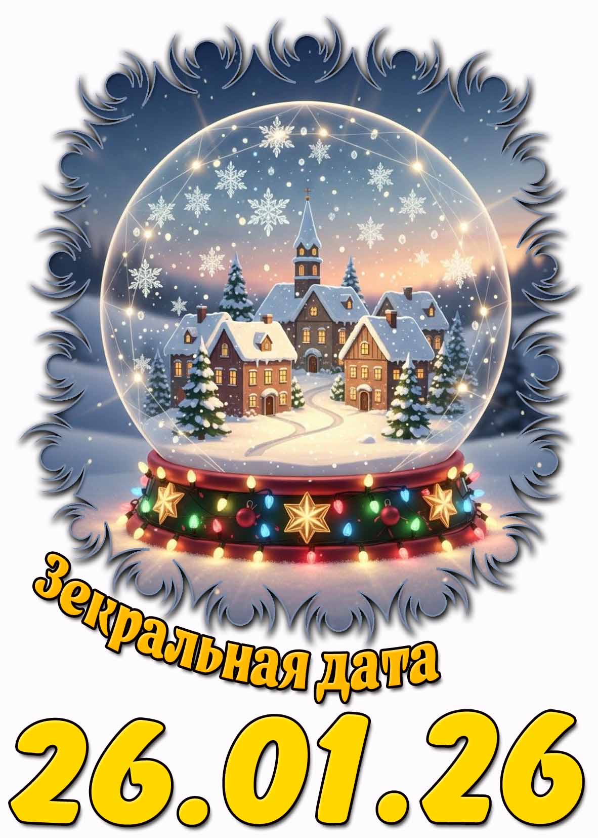 Открытка на зеркальную дату 26.01.26