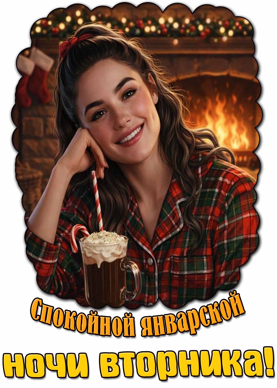 Картинка с покойной январской ночи вторника