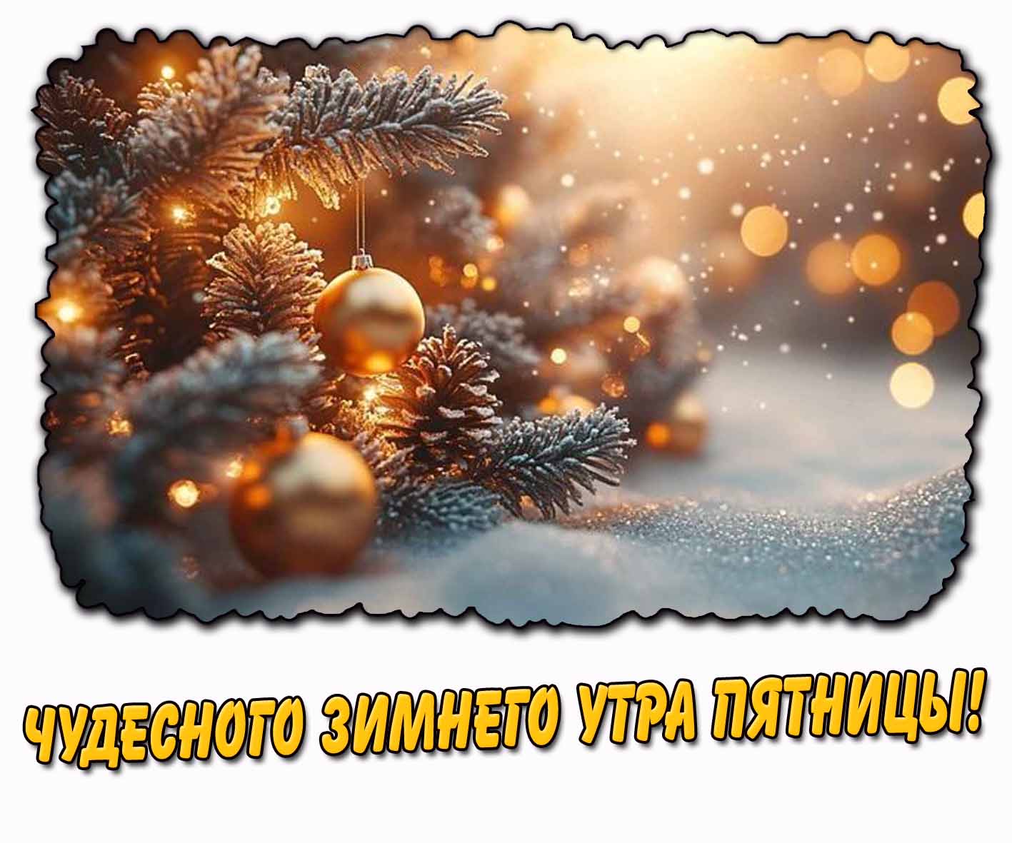 Картинка чудесного зимнего утра пятницы