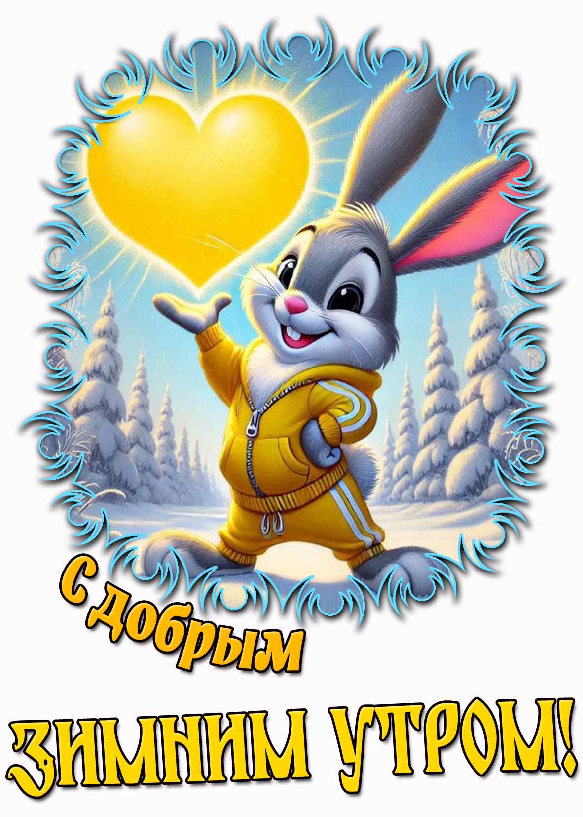 Картинка с добрым зимним утром