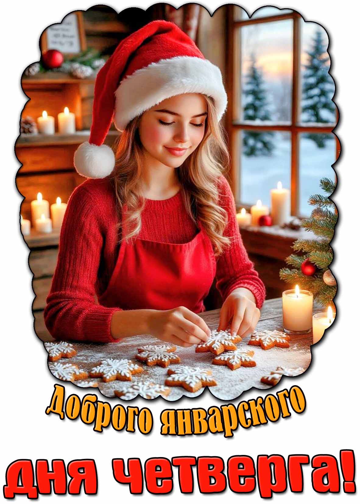 Красивая картинка доброго январского дня четверга