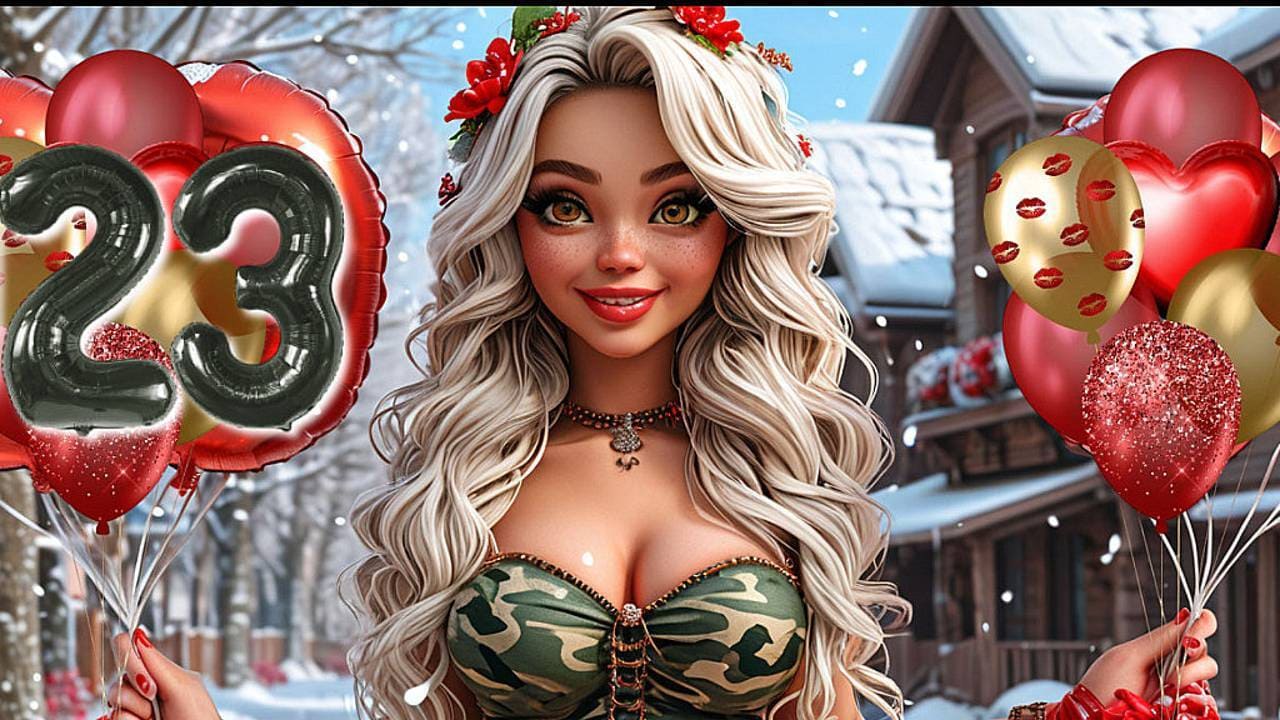 Музыкальная видео открытка с днём защитника отечества