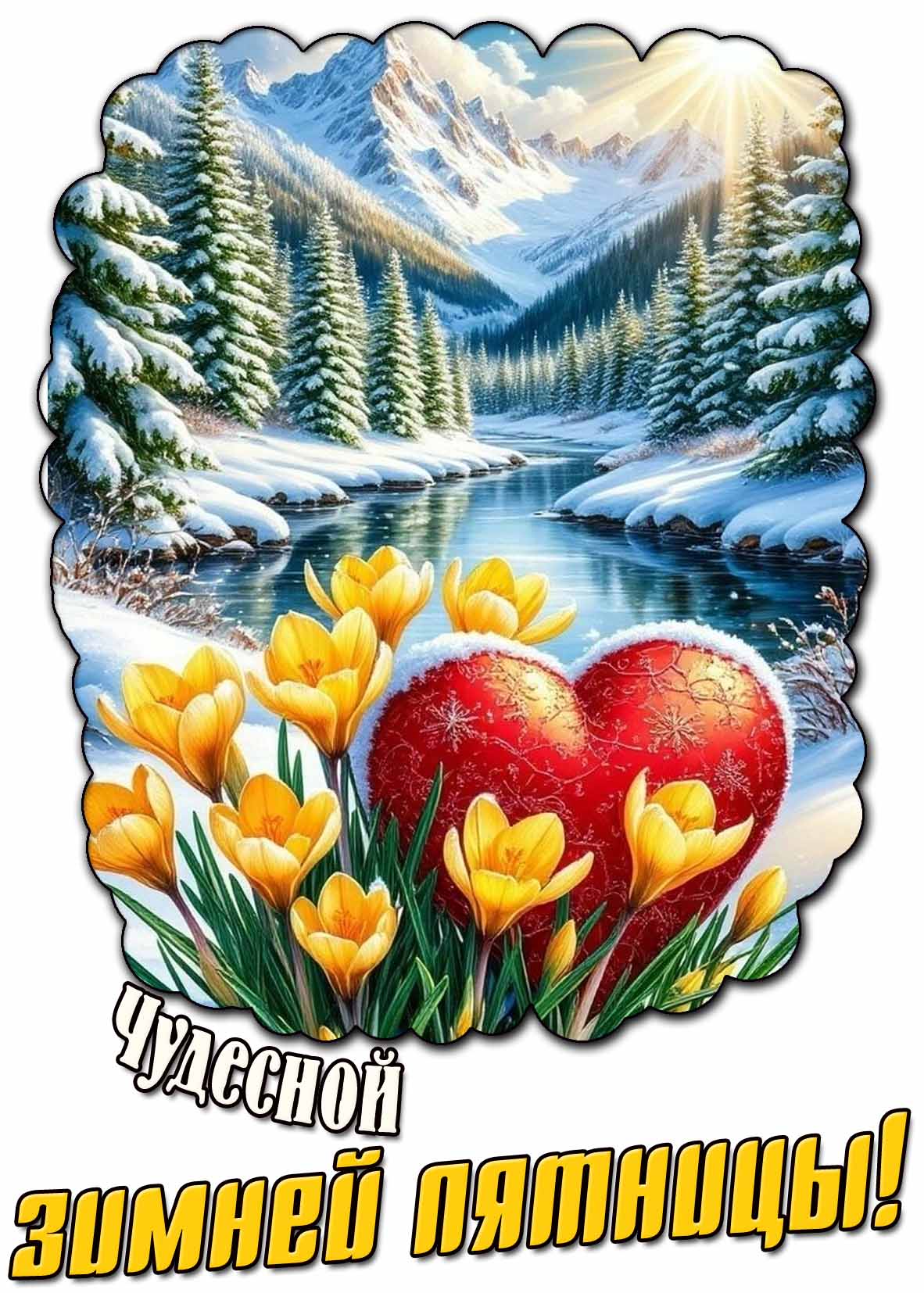 Картинка чудесной зимней пятницы