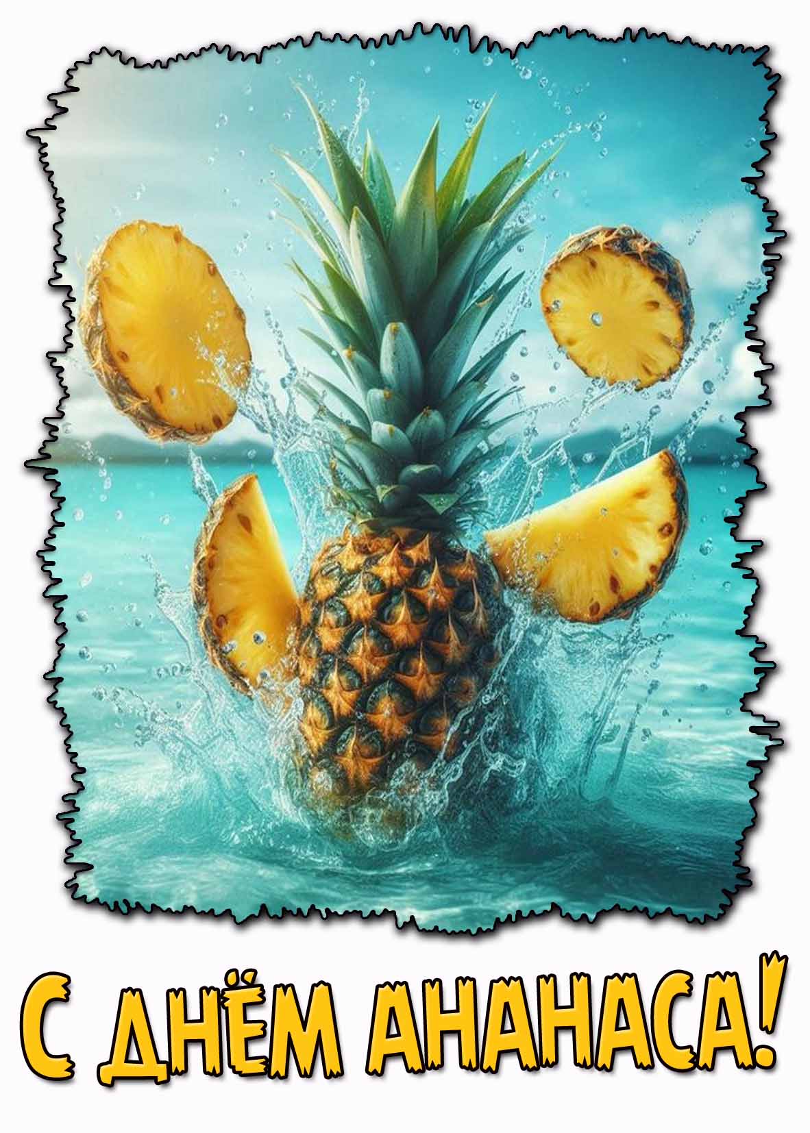 Картинка с днём ананаса