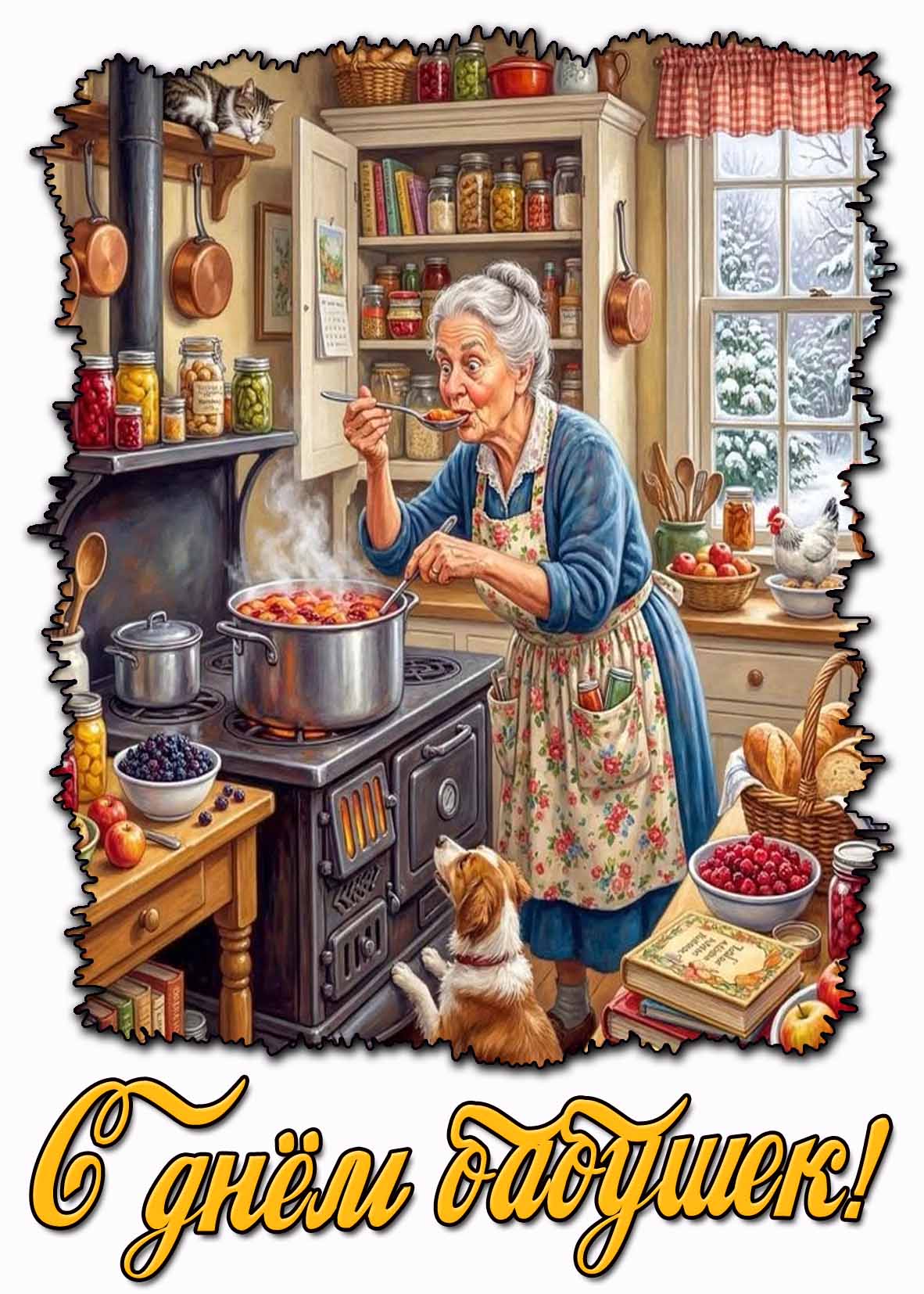 Картинка с днём бабушек