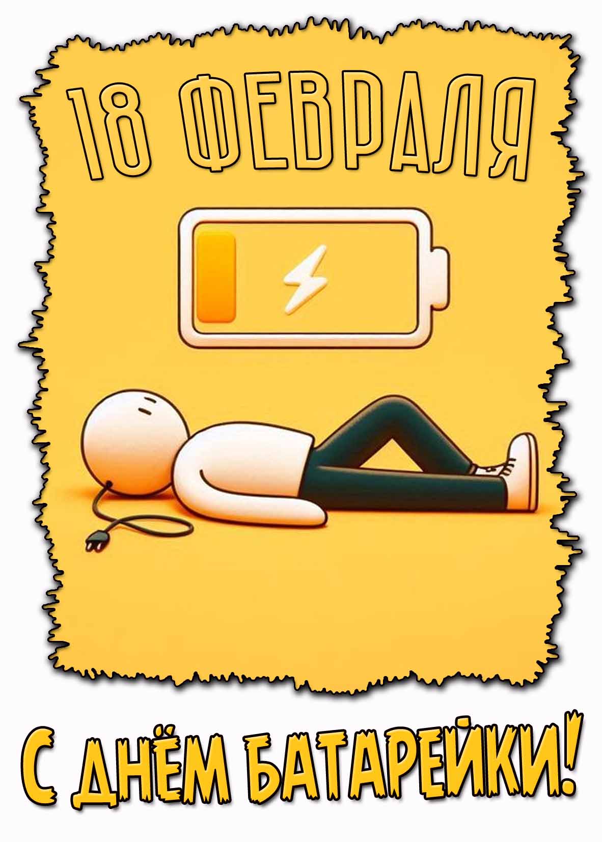 Креативная картинка ко дню батарейки