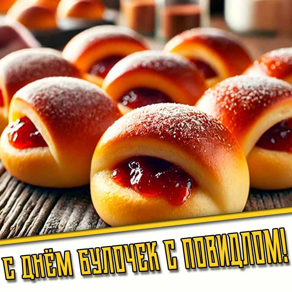 С днём булочек с повидлом! - картинка