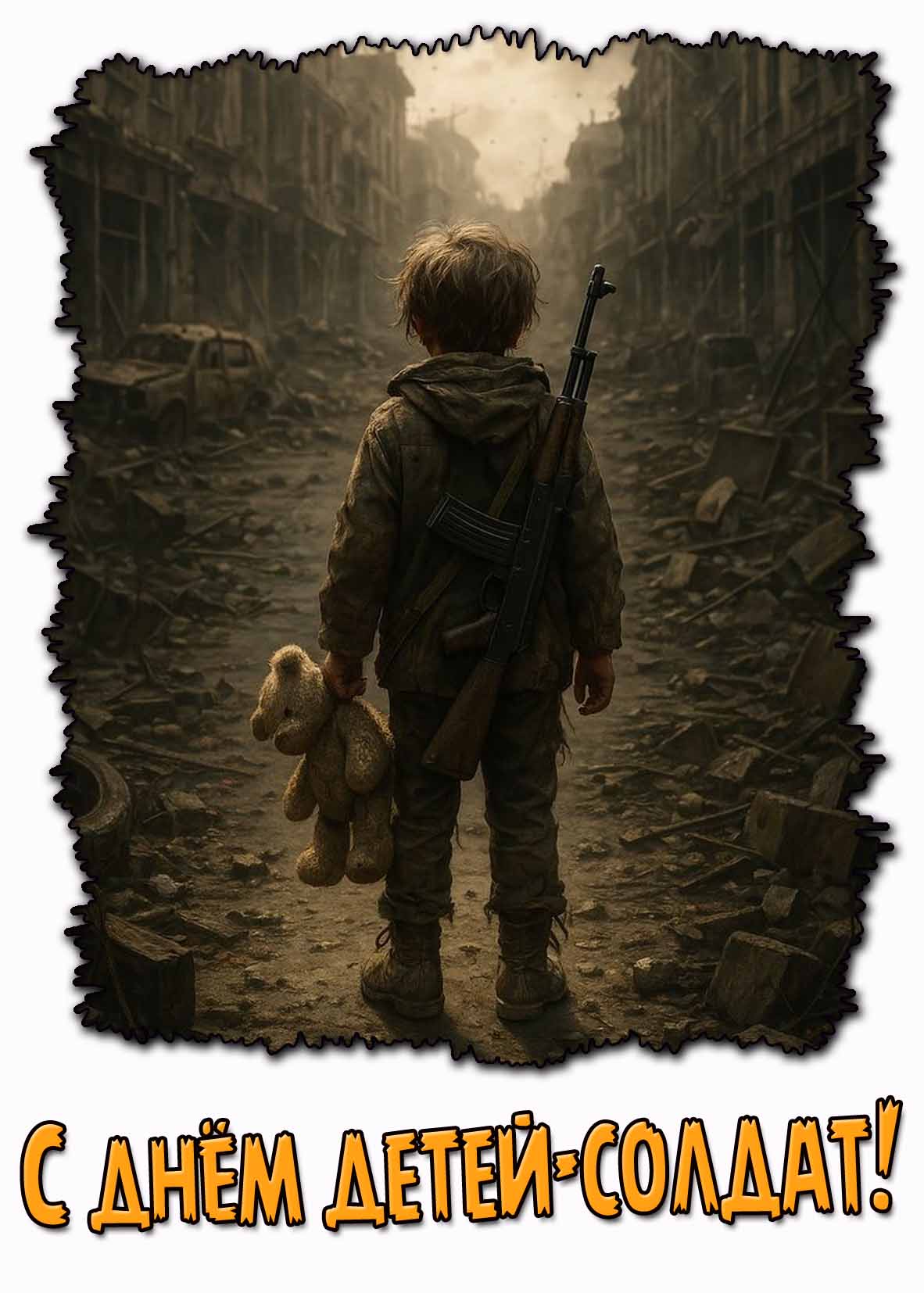 С днём детей-солдат! - душевная картинка