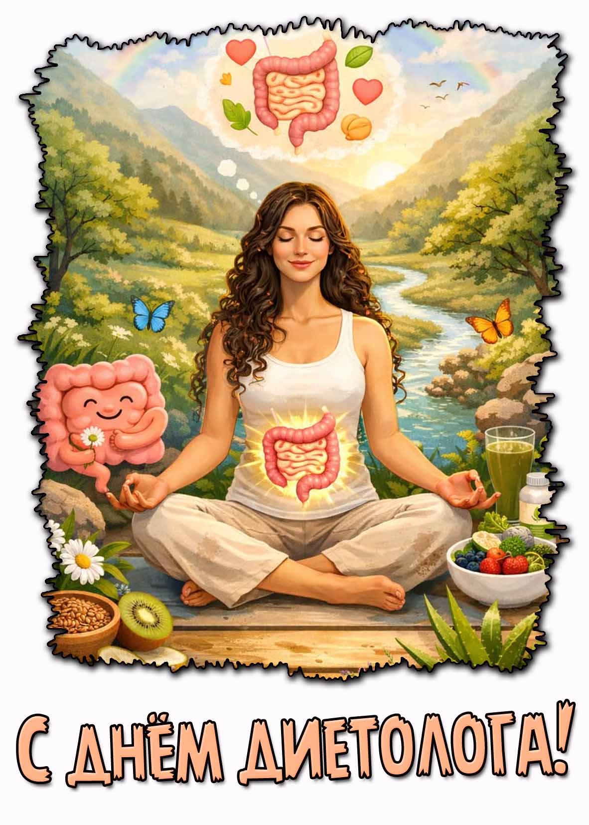 Открытка с днём диетолога