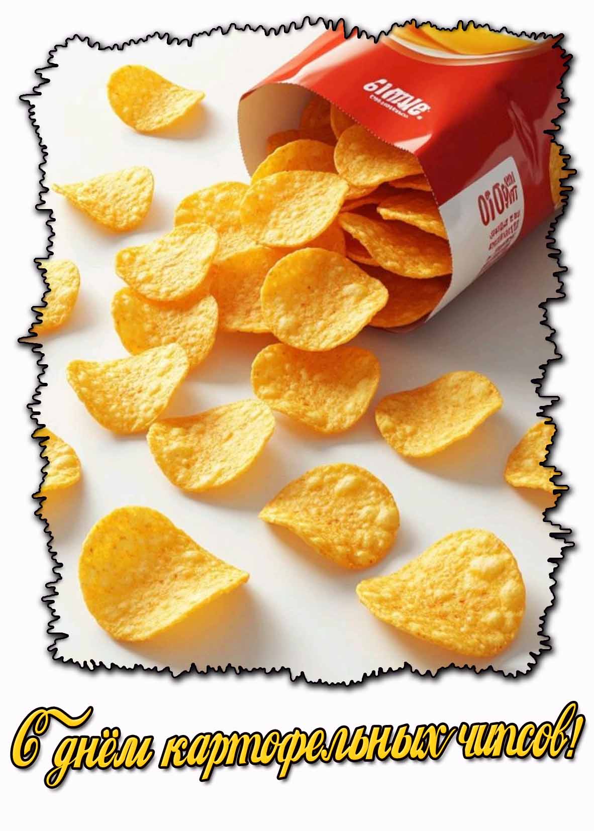 Картинка с днём картофельных чипсов