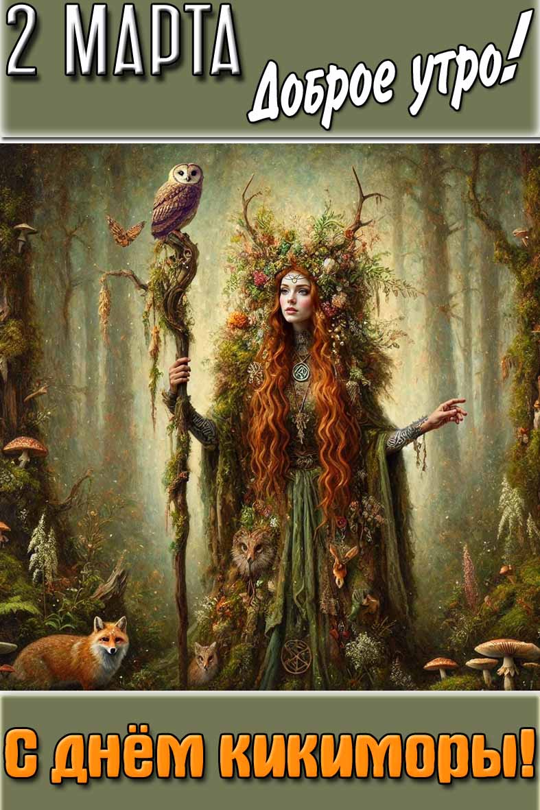 Картинка "2 марта доброе утро! С днём кикиморы!"