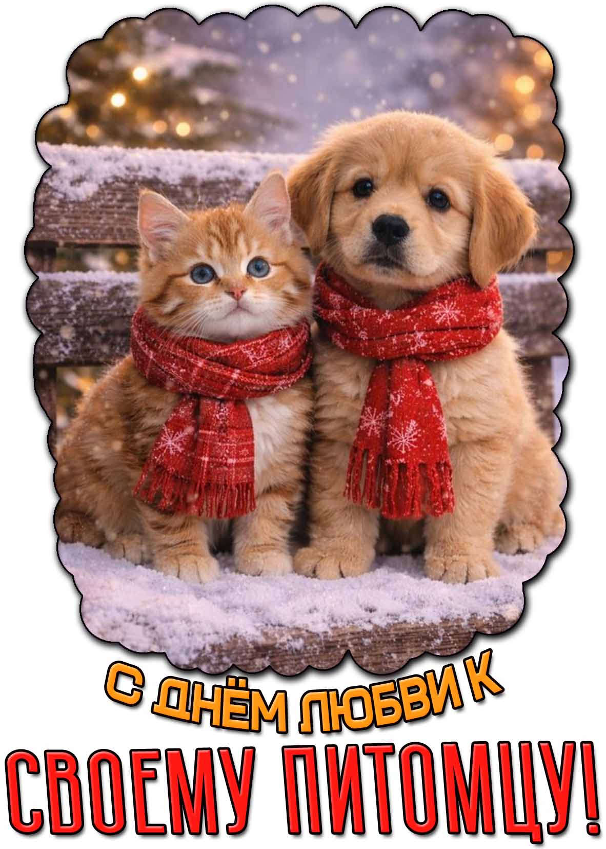 Открытка с днём любви к своему питомцу