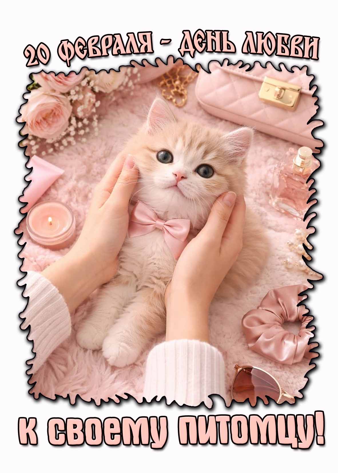 Картинка 20 февраля - день любви к своему питомцу!